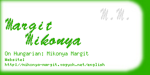 margit mikonya business card